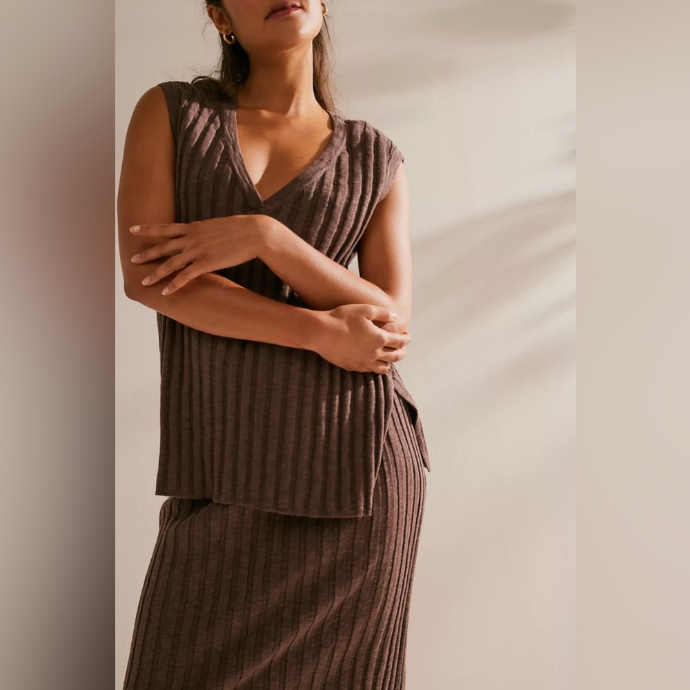 FREE PEOPLE Veda Sweater Set - Shopping Bag 🎉 Price Speical - Picture 1 of 6